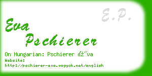 eva pschierer business card